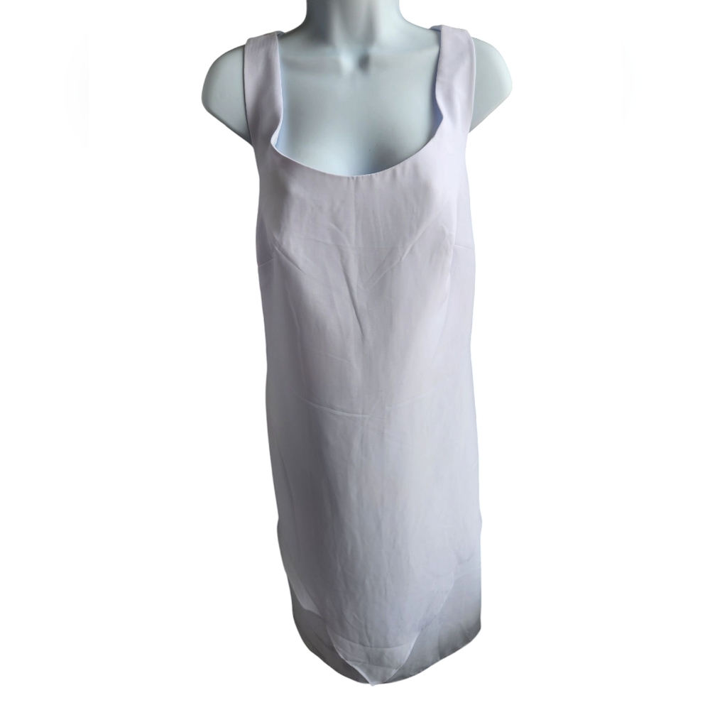 NWT LanTing Bride White Chiffon Short Layered Dress Size L/XL?